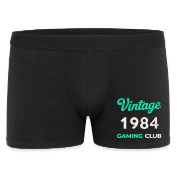 Vintage 1984 – Gaming Club Retro Birth Year - Men's Boxer Shorts - black - Front