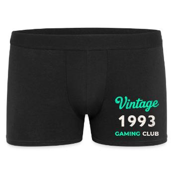 Vintage 1993 – Gaming Club Retro Birth Year - Men's Boxer Shorts - black - Front