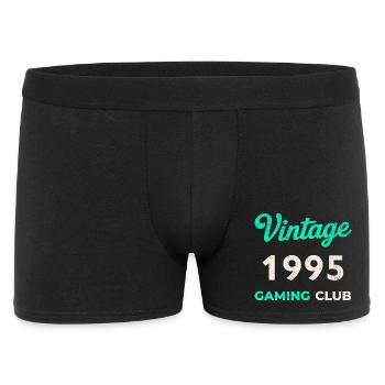 Vintage 1995 – Gaming Club Retro Birth Year - Men's Boxer Shorts - black - Front
