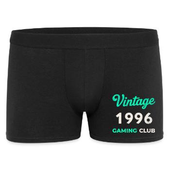 Vintage 1996 – Gaming Club Retro Birth Year - Men's Boxer Shorts - black - Front