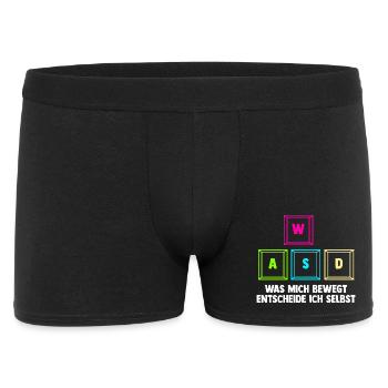 Zocken Computerspieler Zocker Gaming Gamer - Männer Boxer Shorts - Schwarz - Vorne