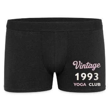 Vintage 1993 Yoga Club Retro Année de naissance vintage - Boxer Homme - noir - Devant