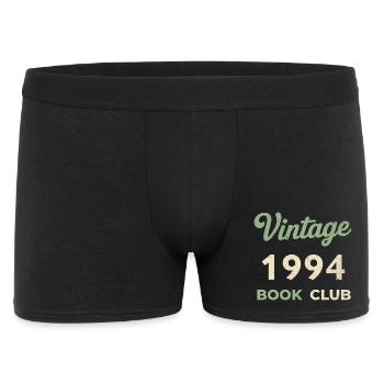 Cadeau rétro de l’année de naissance du club de lecture vintage 1994 - Boxer Homme - noir - Devant