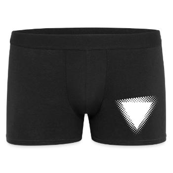 Explosion triangulaire en demi-tons - Boxer Homme - noir - Devant