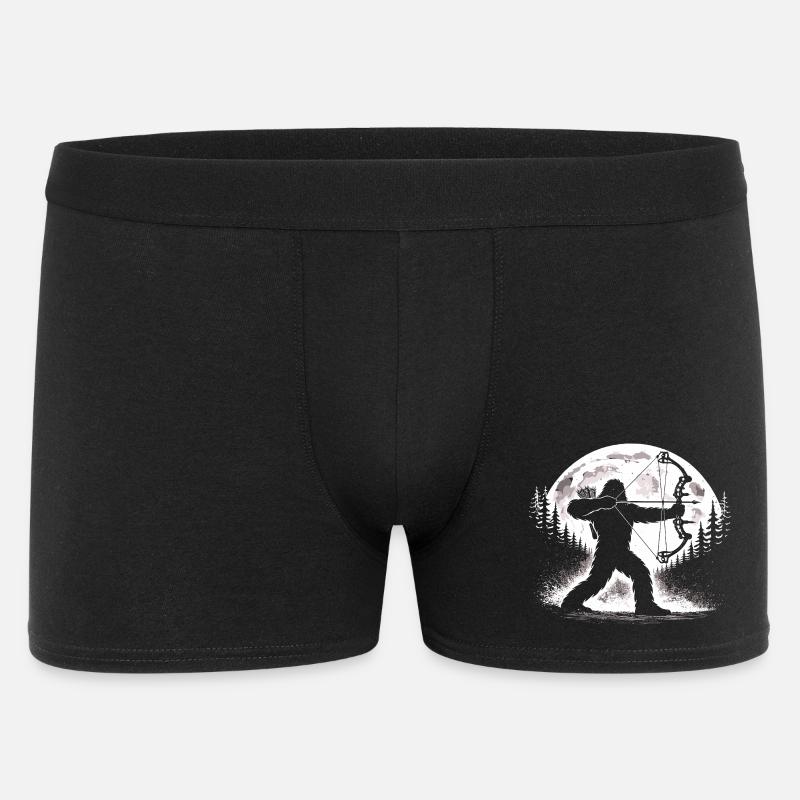 Bigfoot Bogenschießen - Männer Boxer Shorts - Schwarz