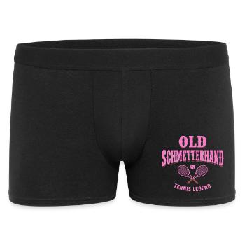 Chemise Tennis Fun, vieux sweat à capuche Schmetterhand, chaussettes - Boxer Homme - noir - Devant