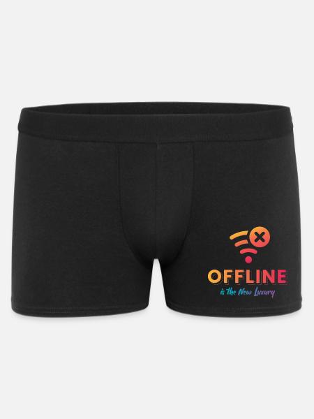 Offline Is The New Luxury - Men's Boxer Shorts - black