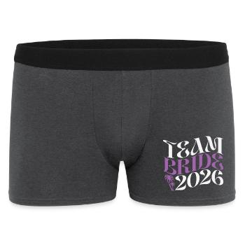 Team Bride Hen Party 2026 - Men's Boxer Shorts - charcoal grey - Front