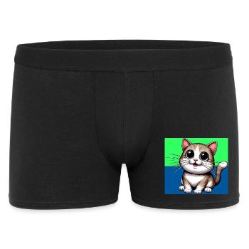 chat - Boxer Homme - noir - Devant
