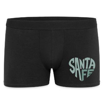 Santa Fe Lettering Heart - Men's Boxer Shorts - black - Front