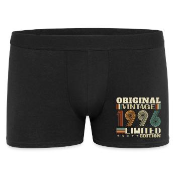 1996 Vintage Rétro Cadeau D'anniversaire - Boxer Homme - noir - Devant