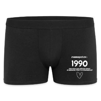 1990 Origine Fait Main Cœur Vintage - Boxer Homme - noir - Devant