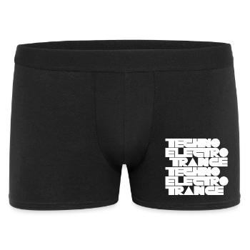Musique techno électro trance - Boxer Homme - noir - Devant