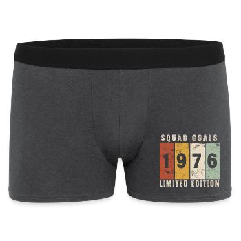 Anniversary 1976 - 50 years - Men's Boxer Shorts - charcoal grey - Front