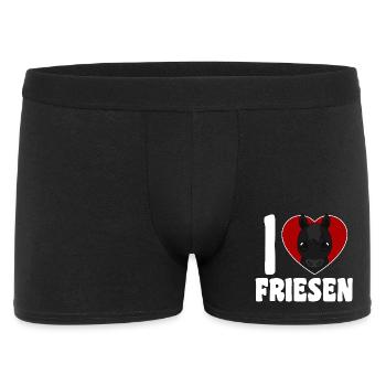 I Love Friesians - Horse Heart - Men's Boxer Shorts - black - Front