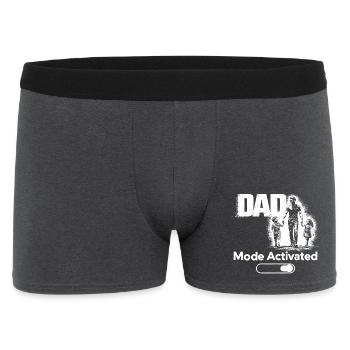 Cadeau du Papa Enfant Shirt Activé en Mode Papa - Boxer Homme - charbon - Devant