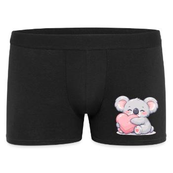 Little koala cuddles heart - Men's Boxer Shorts - black - Front