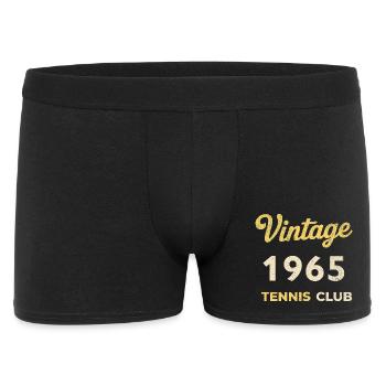 Cadeau d’anniversaire rétro vintage du club de tennis de 1965 - Boxer Homme - noir - Devant
