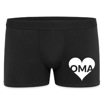 Grandma Heart Logo Love Design - Men's Boxer Shorts - black - Front