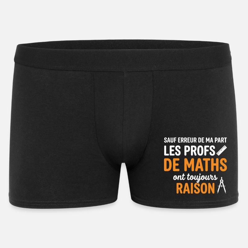 Profs de Maths Toujours Raison - Boxer Homme - noir