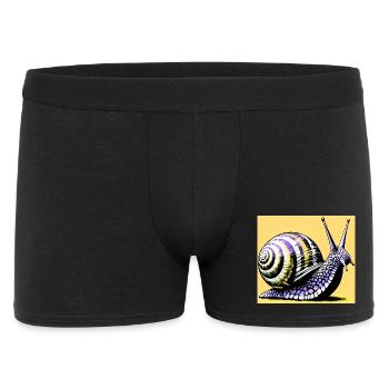 Snail - Men's Boxer Shorts - black - Front