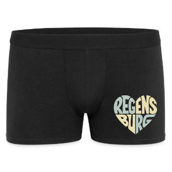 Regensburg Heart Design - Men's Boxer Shorts - black - Front