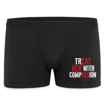 Treat Her With Compassion - Men's Boxer Shorts - black - Front