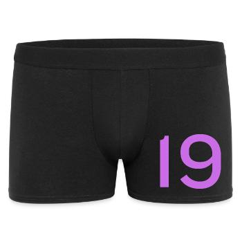 19 - Men's Boxer Shorts - black - Front