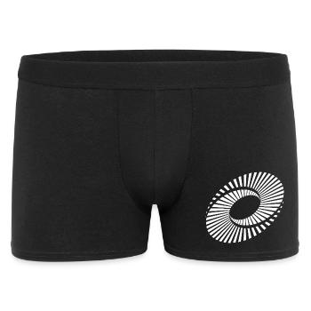 Radial Ring Spiral - Men's Boxer Shorts - black - Front