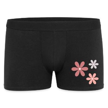 Pastel Blossom Flower Pattern - Men's Boxer Shorts - black - Front