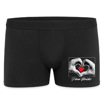 Heart in Hands Clamping Blocks - Men's Boxer Shorts - black - Front