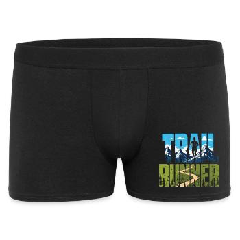 Trail Runner - Men's Boxer Shorts - black - Front