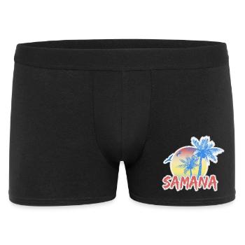 Geschenk für Samana - Männer Boxer Shorts - Schwarz - Vorne