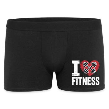 J’adore les haltères cœur de fitness - Boxer Homme - noir - Devant