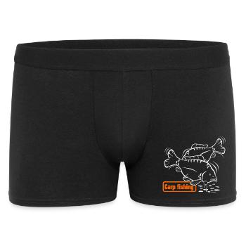 Fische_angeln_001_carp_fishing - Boxer Homme - noir - Devant