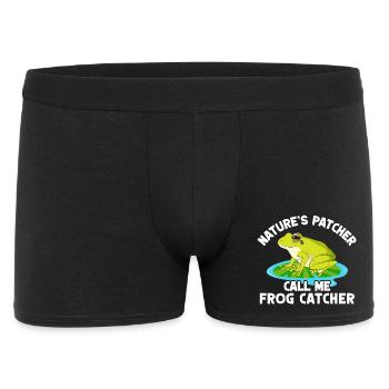 Trape-grenouilles, Grenouille patcher, - Boxer Homme - noir - Devant