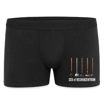 CEO of Rechenzentrum Gärtner Garten Gartenarbeit - Männer Boxer Shorts - Schwarz - Vorne