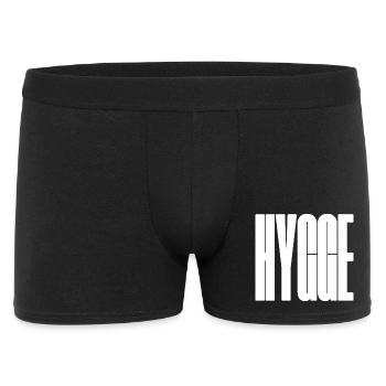 Hygge Bold Wordmark Graphic Tee - Men's Boxer Shorts - black - Front