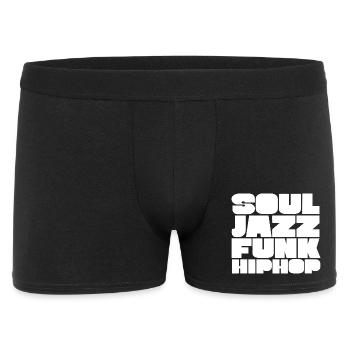 Police de caractères Soul Jazz Funk HipHop - Boxer Homme - noir - Devant