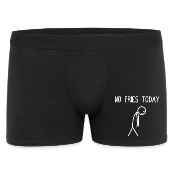 Pas de frites aujourd’hui Fritten Pommes Frites - Boxer Homme - noir - Devant