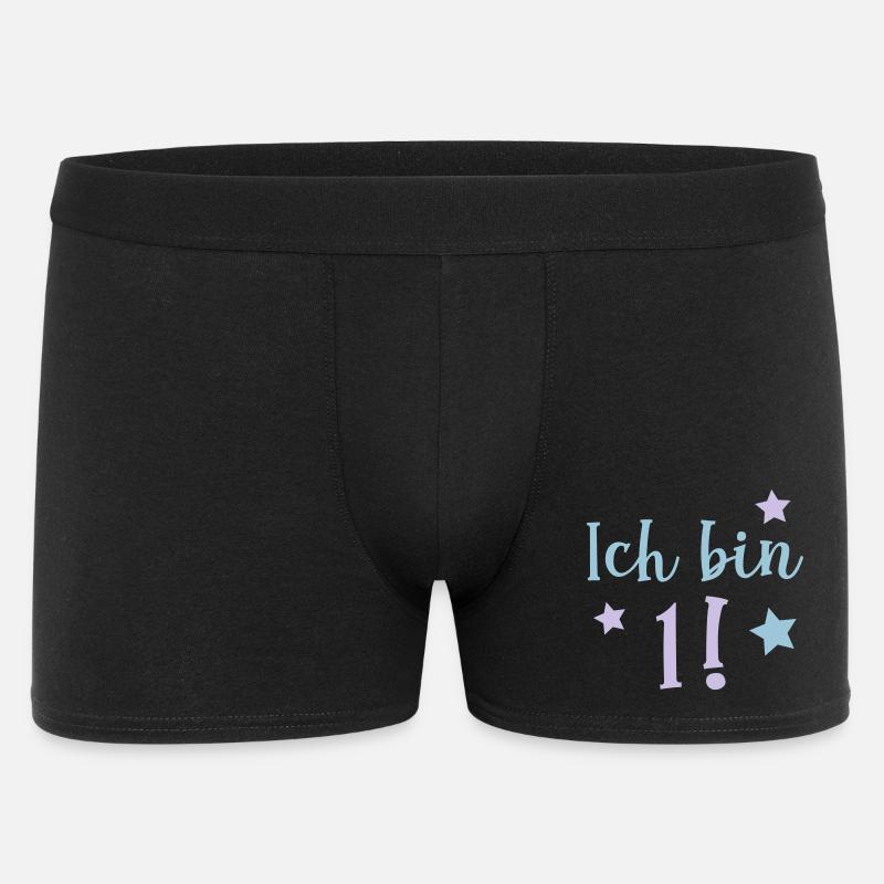 Ich bin 1! - Männer Boxer Shorts - Schwarz