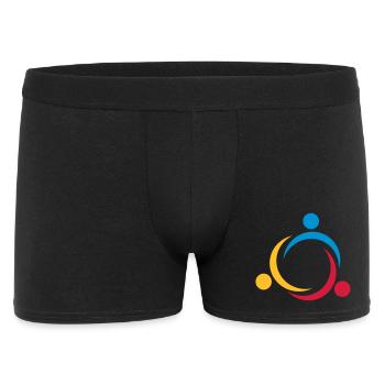 6061912 120363571 diversity2 - Männer Boxer Shorts - Schwarz - Vorne