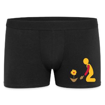 Garten - Männer Boxer Shorts - Schwarz - Vorne