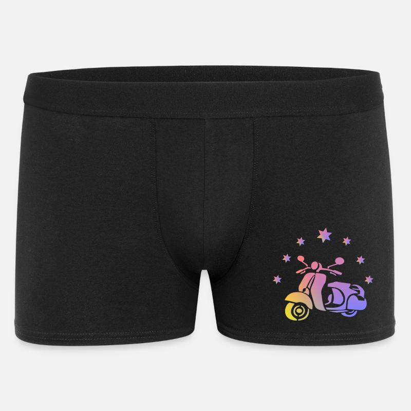 Retro Roller - Männer Boxer Shorts - Schwarz