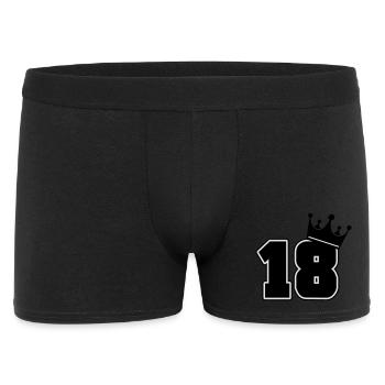 18 - Men's Boxer Shorts - black - Front