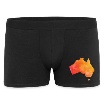 Map Australia - Boxer Homme - noir - Devant