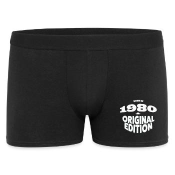 1980 Année de naissance - Boxer Homme - noir - Devant