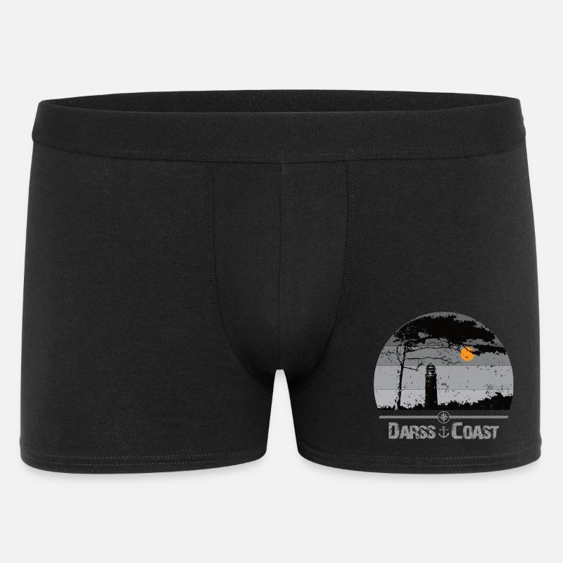Darss Coast - Halbinsel Darss - Männer Boxer Shorts - Schwarz