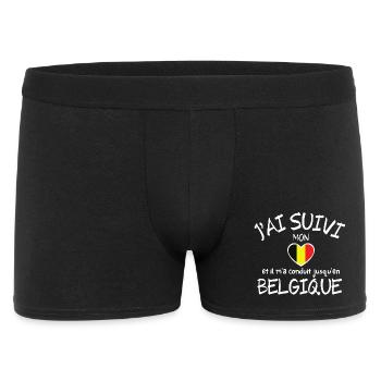 Belgique, Belgique humour, je suis Belge - Boxer Homme - noir - Devant