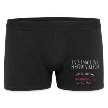 Informationselektronikerin in Ausbildung Geschenk - Männer Boxer Shorts - Schwarz - Vorne